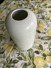 VASO in ceramica bianca  portafiori ACCORNERO LA FIRMA D'ORO Italy