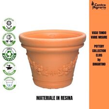 Vaso rotondo da esterno vasi in plastica tondo tipo terracotta per piante fiori