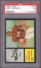 PSA 7 NM SET BREAK 1962 LEROY JACKSON TOPPS FOOTBALL CARD #174
