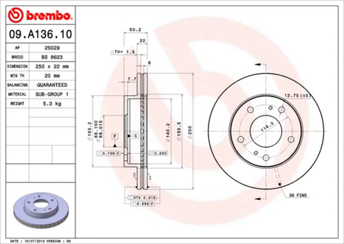 Set freni disco brembo - set,
