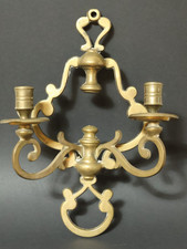 IN Ottone Applique da Parete Candeliere Supporto Candela Candelieri Retrò