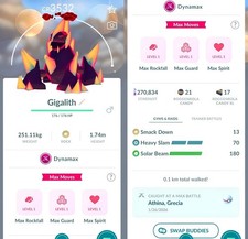 Shiny Gigalith Dynamax Livello