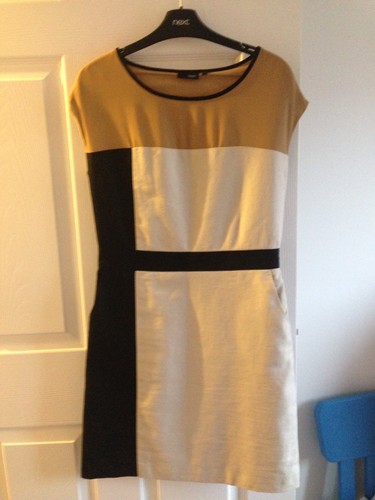 Abito smanicato donna nero mix