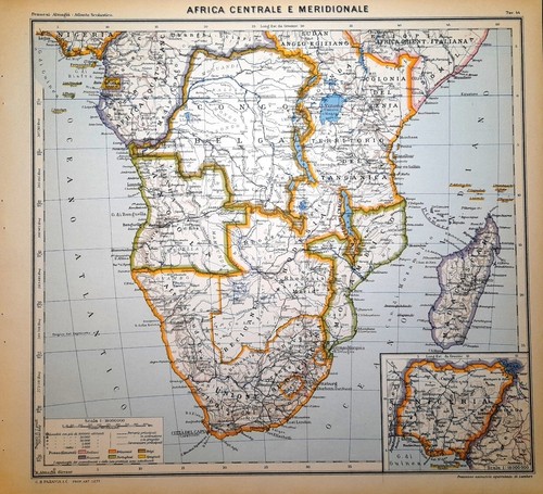 Carta geografica antica africa - geografica,