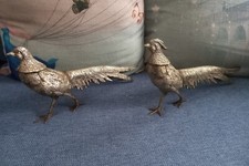 Vintage Coppia Uccelli Fagiani