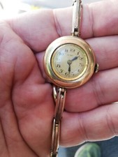 OROLOGIO DA POLSO DA DONNA PLACCATO ORO 17 JEWELS A CARICA MANUALE 