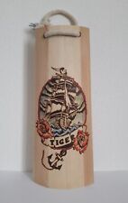 Tegola Legno di Balsa, Pirografia, Teschio, Pirati