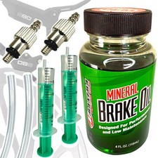 Kit sfiato servizio freni a disco Sram Maxima 120ml olio minerale DB8 Maven M4