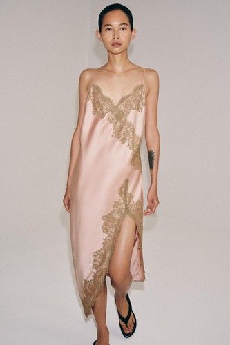Zara abito midi - in, raso