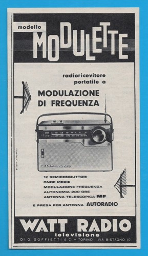 Watt radio modulette 1963 - modulette,