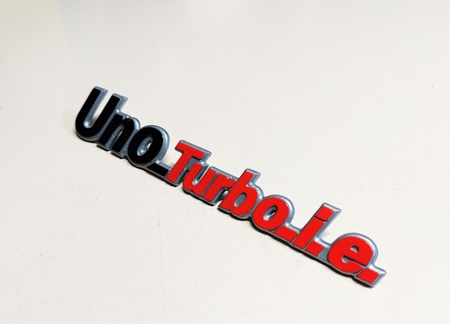 Sigla scritta fiat uno - uno, turbo