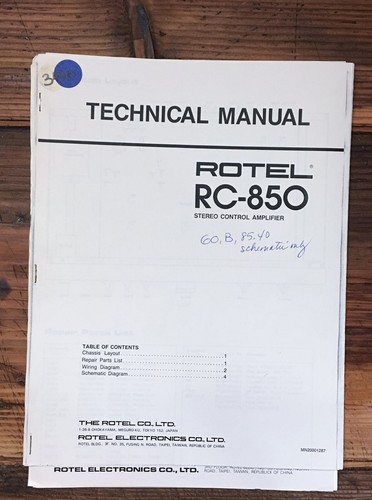 Rotel 850 preamplificatore - rotel, rc-850