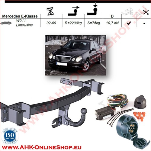 Gancio traino pour mercedes - pour,