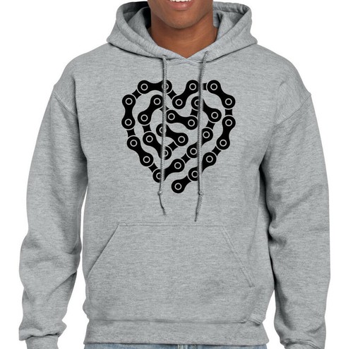 Cuore bicicletta catena - cuore,