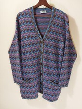 Vintage Multicolor Fantasy Rare 90's Perfect Condition Missoni Wool Cardigan