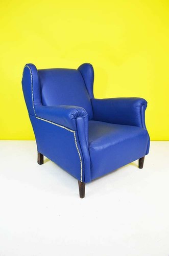 Poltrona bergère pelle - poltrona,