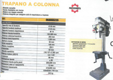 Trapano a colonna con tavolo a 2 assi +morsa e lettori posizione digitali