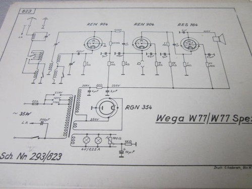 Schema elettrico speciale wega - speciale,