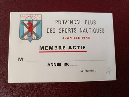 Tessera provencal club - tessera,