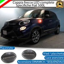 COPPIA FRECCE LATERALI 18 LED SPECIFICHE FIAT 500L ACCENSIONE DINAMICA DINAMICHE