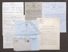 Aeronautica Autarchia SAI - Lotto 6 volantini propaganda olio ricino - anni '20