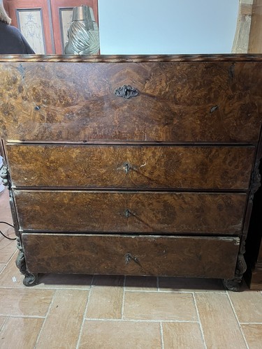 Cassettone antico radica - cassettone,