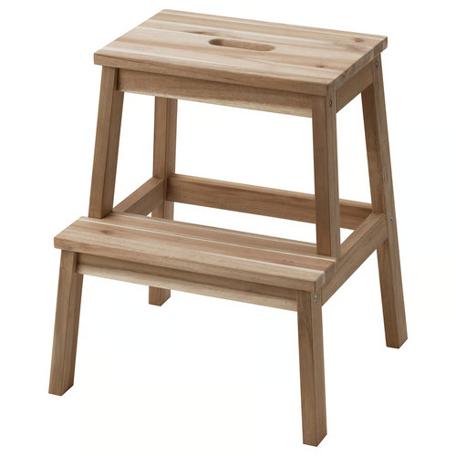 Sgabello gradini legno - a, in