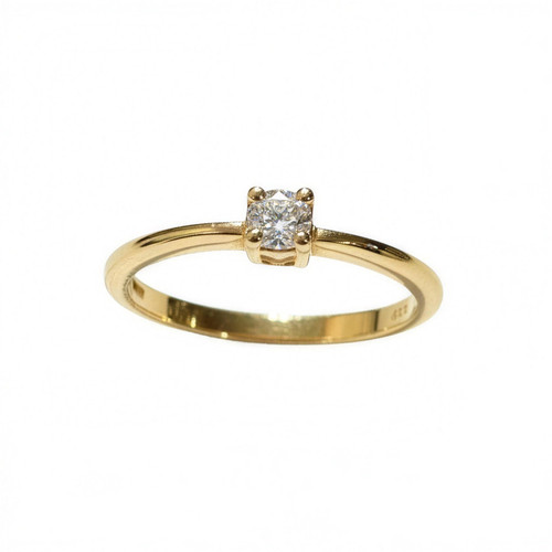Anello salvini solitario rosa - anello,