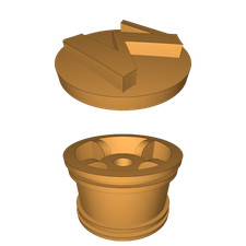 Updated Custom Steering Wheel for Spektrum DX3R