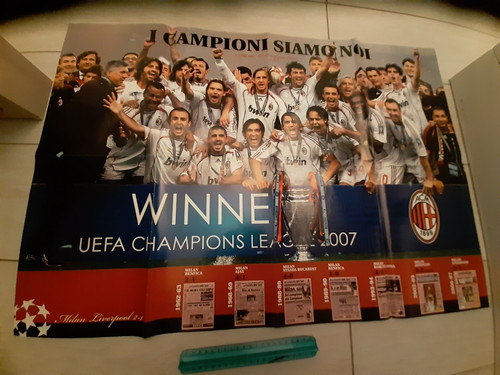 Poster milan calcio campioni - poster,