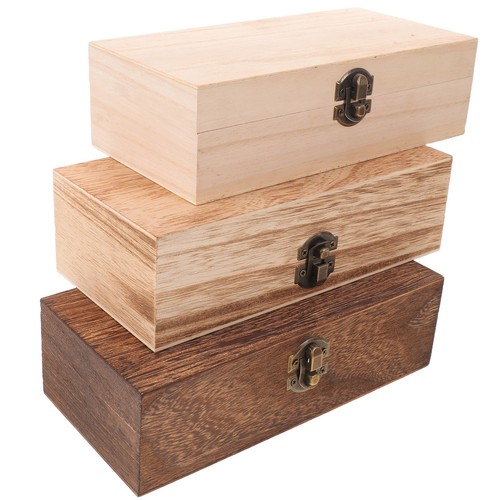 Scatola legno con chiusura - , in