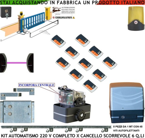 Cancello elettrico scorrevole - elettrico,