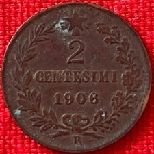 1906 R ITALY 2 CENTESIMI -