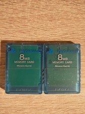 SONY PLAYSTATION 2 PS2 MEMORY CARD ORIGINALE AZZURRA