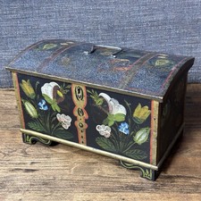 Antico baule norvegese scatola