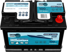 Energy Tank Batteria AGM Solare 12V 100Ah a Scarica Lenta – Sigillata, Senza Man