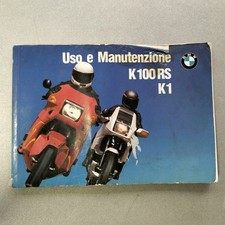 Libretto Istruzioni Moto BMW K1 E K100RS 16v Originale non Scritto 