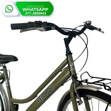 Bicicletta Donna VELOPOLI City Bike Ruote 28″ con Cambio 6 Velocità / VERDE