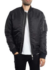 Schott Uomo Giubbotto Bomber MA-1, Nero