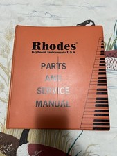 Fender Rhodes MARK I Mark II  manuale di manutenzione e bollettini originale Usa