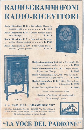 D1b radio grammofoni la - d1b, voce