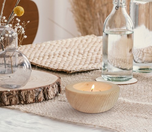 Tealight cembro con vetro - tealight, in