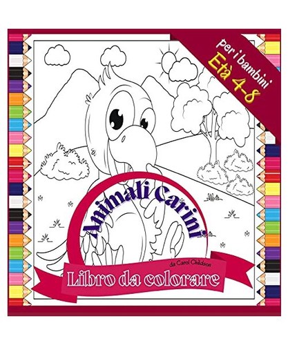 Libro colorare animali - da,