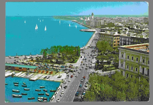 Cartolina bari lungomare - bari, 85013