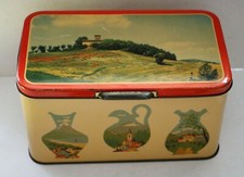 scatola latta a bauletto Ditta Antonio BERTOLINI, Torino, vintage