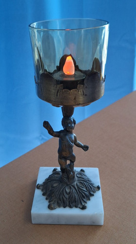 Colonna cherubino putti - putti, bronzo