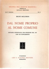 Migliorini, Bruno. Dal nome