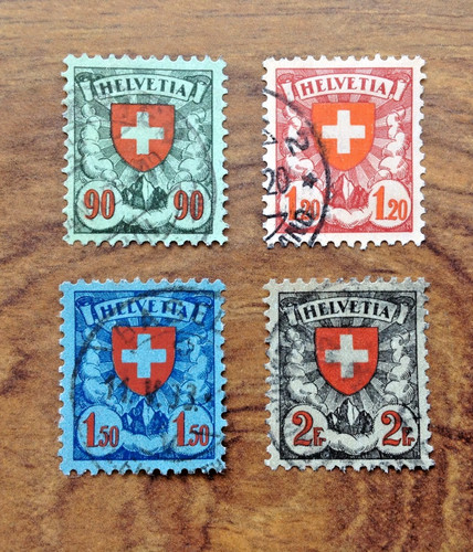 Francobolli usati scudo - , e