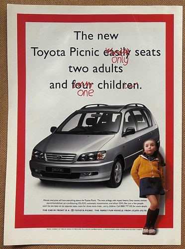 Toyota picnic 1997 full page - 1997,