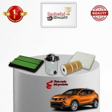 KIT TAGLIANDO 4 FILTRI PER NISSAN QASHQAI II 1.5 DCI 81KW 110CV DAL 2014 ->